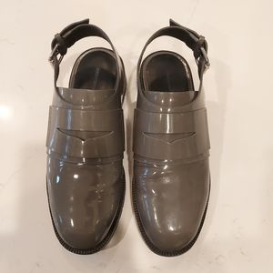Alexander Wang Open Heel Pateny Grey Loafers 6.5